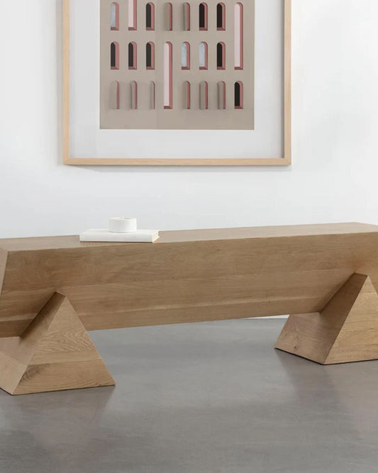 GREGOR BENCH - RUSTIC OAK | Stonewaters