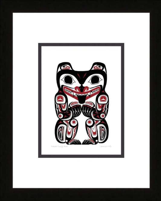 HAIDA GRIZZLY BEAR - 11x14 MATTED ART CARD | Stonewaters
