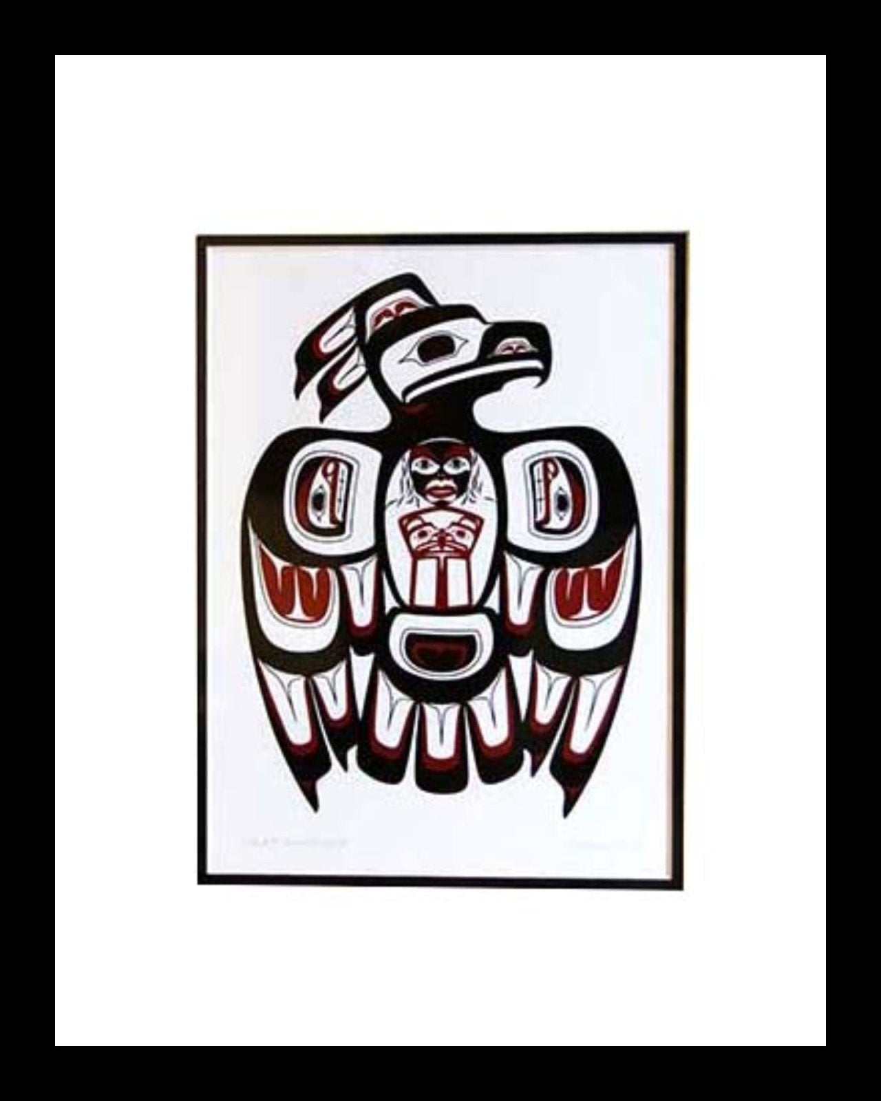 HAIDA THUNDERBIRD - 11x14 MATTED ART CARD | Stonewaters