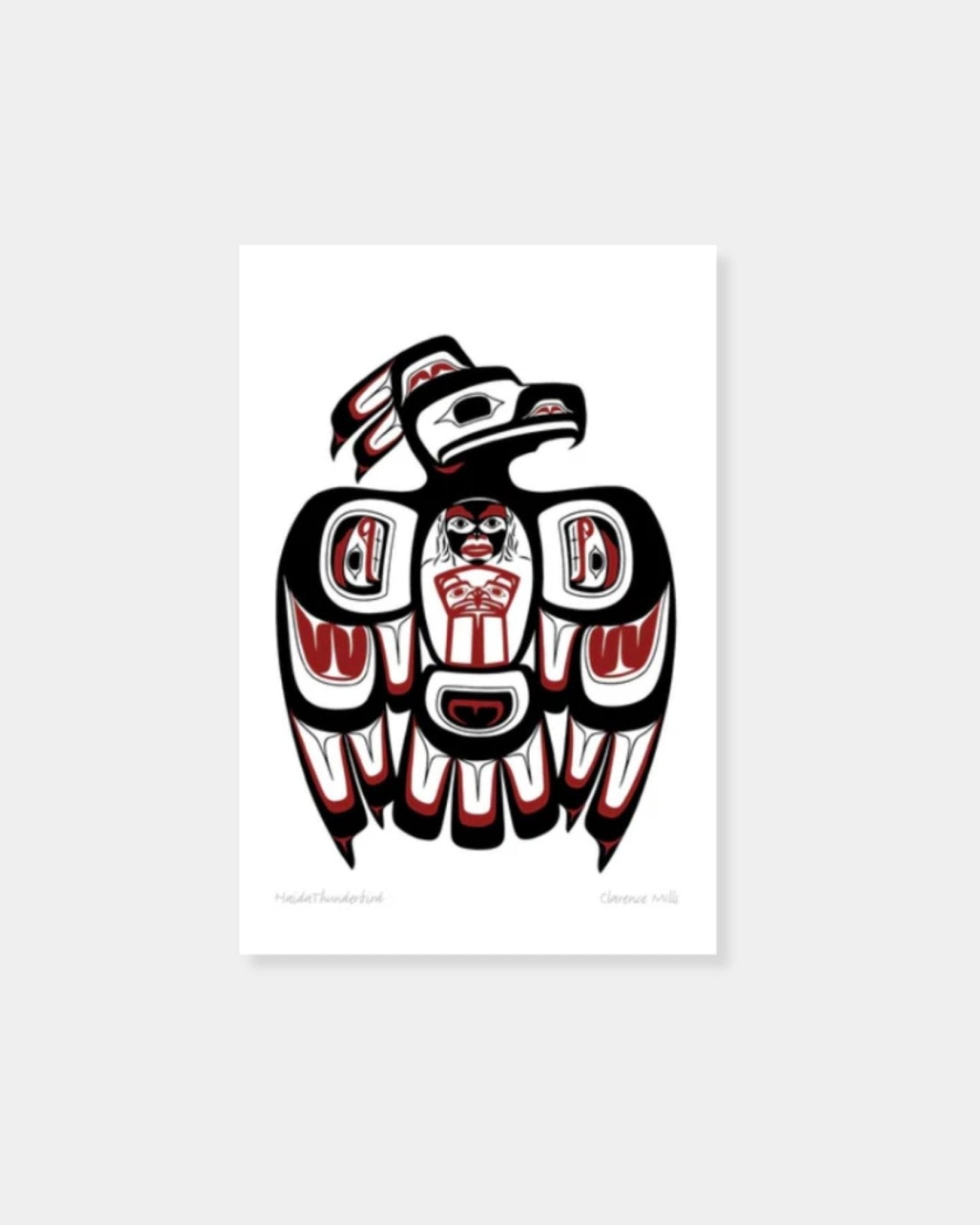 HAIDA THUNDERBIRD - 11x14 MATTED ART CARD | Stonewaters