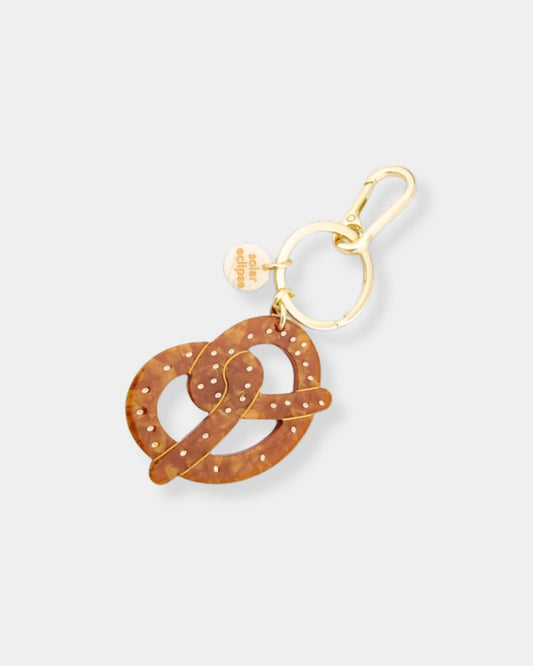 HAND-PAINTED PRETZEL BAG CHARM + KEYCHAIN | Stonewaters