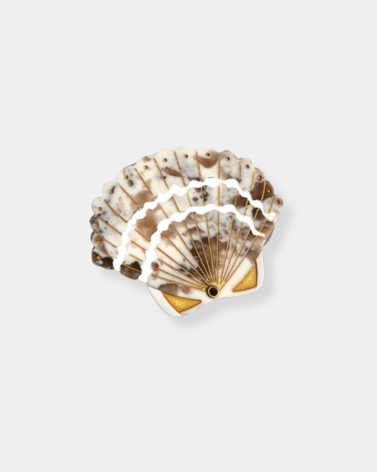 HAND-PAINTED SEASHELL COMPACT MIRROR | Stonewaters