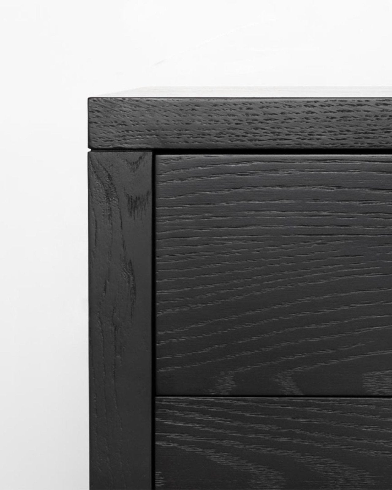 HARA 3-DR NIGHTSTAND - BLACK | Stonewaters