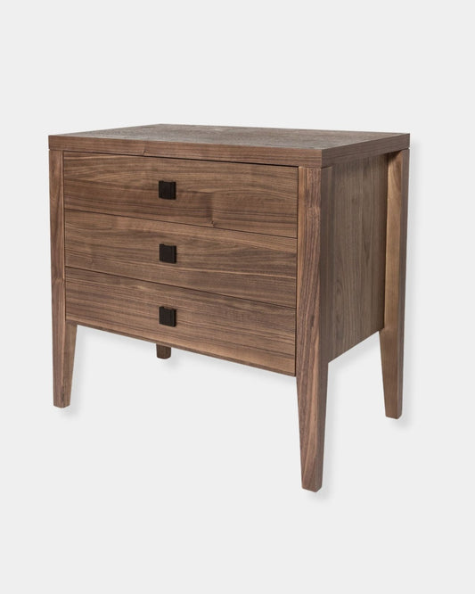 HARA 3-DR NIGHTSTAND - FROZEN WALNUT | Stonewaters