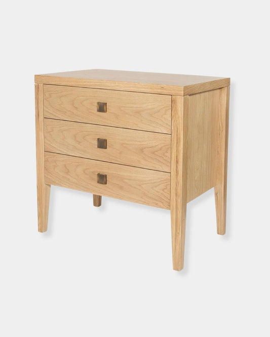 HARA 3-DR NIGHTSTAND - NATURAL OAK | Stonewaters