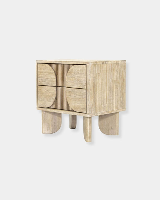 HARU 2-DRAWER NIGHTSTAND | Stonewaters