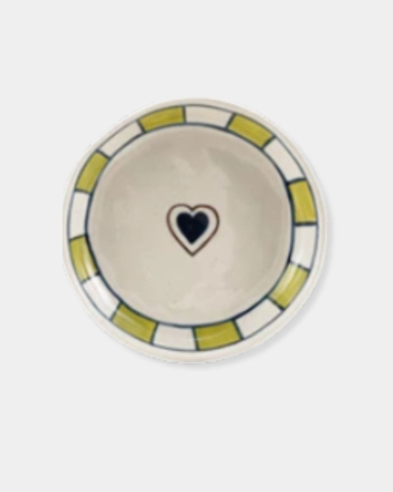HEART CHECKERED DISH | Stonewaters