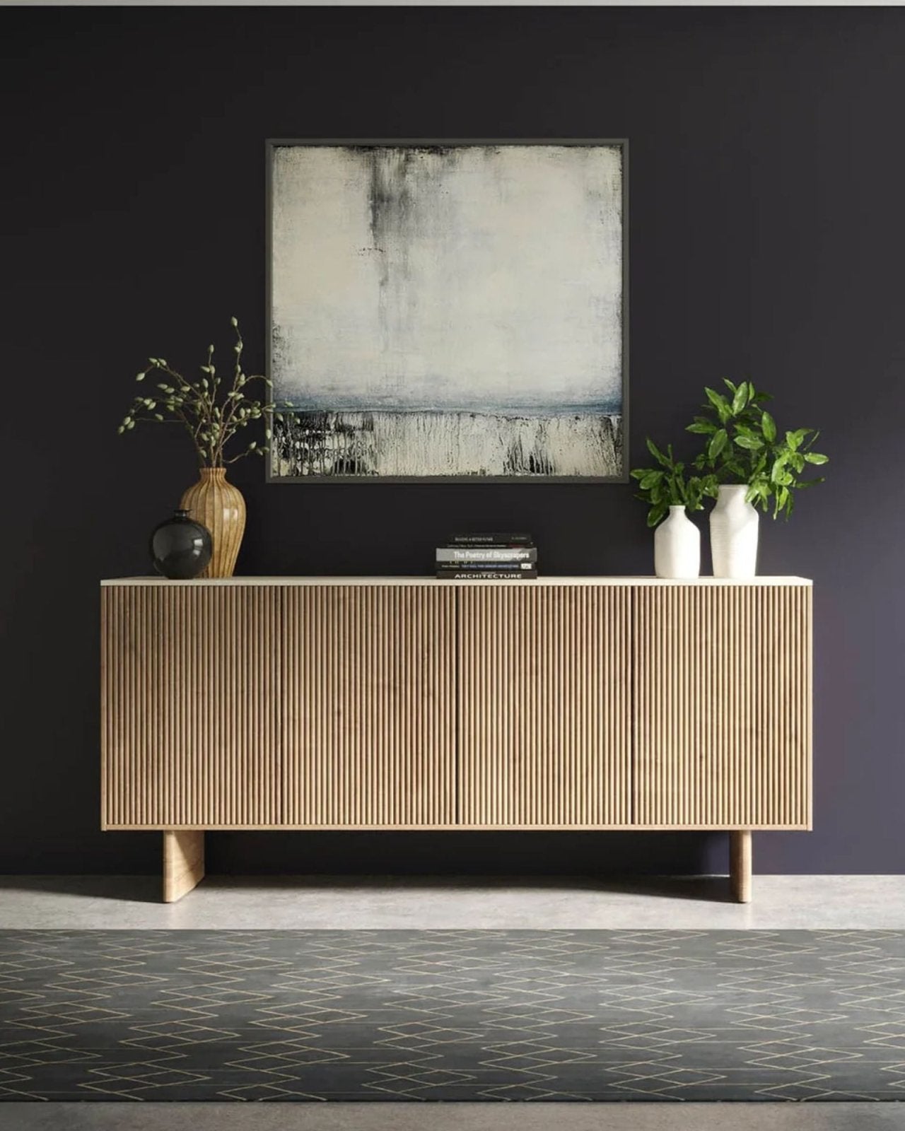 HEDRON SIDEBOARD 74" | Stonewaters