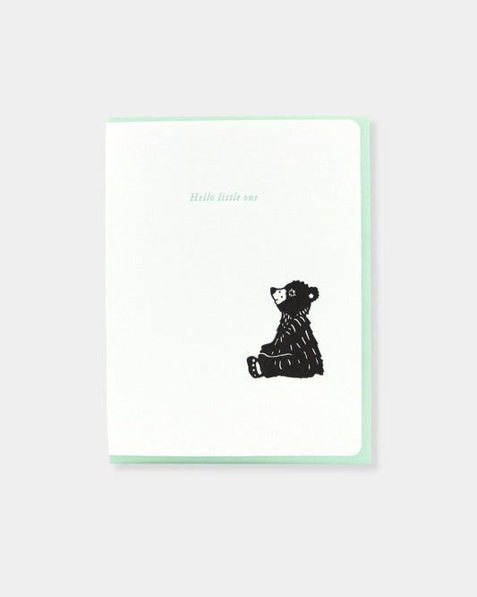 HELLO LITTLE ONE BEAR - CARD | Stonewaters