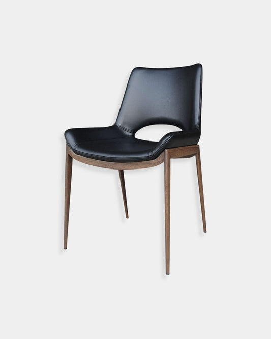 ICONA CHAIR SET OF 6 - BLACK AND WALNUT | Stonewaters
