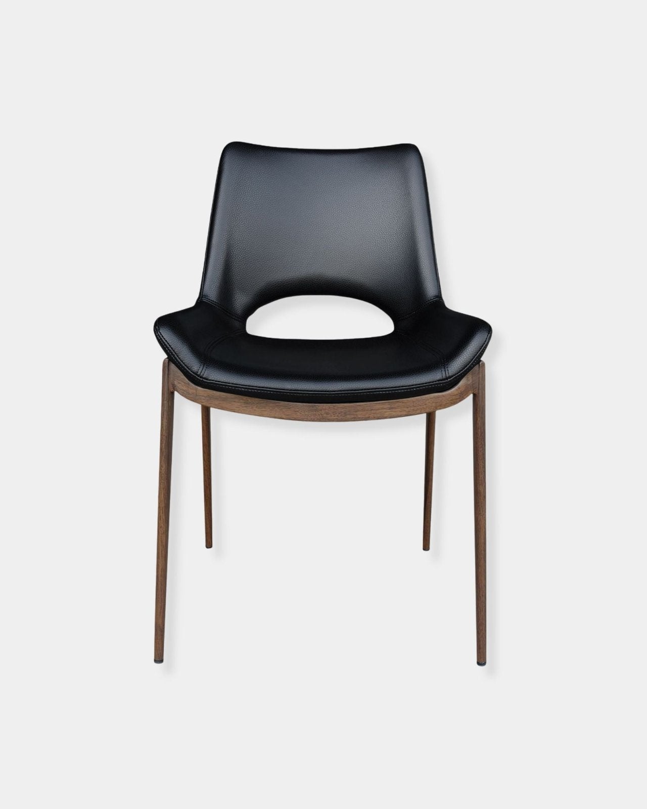 ICONA CHAIR SET OF 6 - BLACK AND WALNUT | Stonewaters