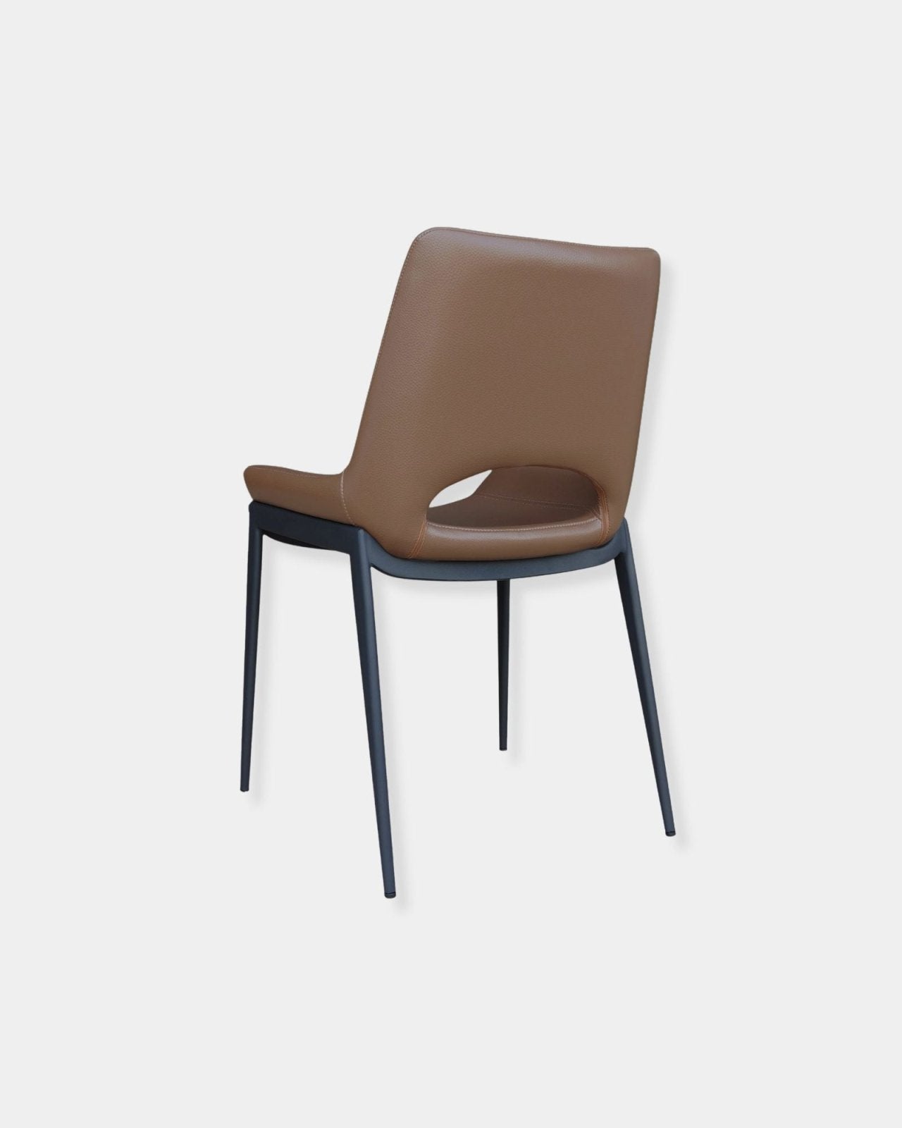 ICONA CHAIR SET OF 6 - SADDLE AND BLACK | Stonewaters