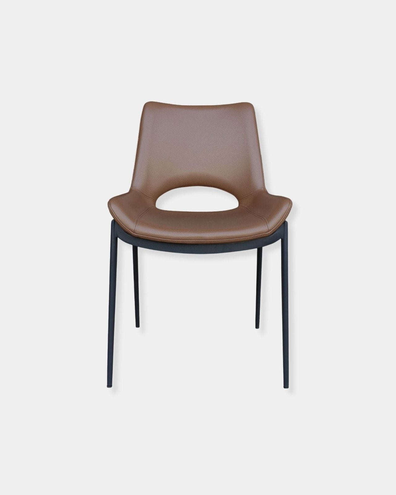 ICONA CHAIR SET OF 6 - SADDLE AND BLACK | Stonewaters