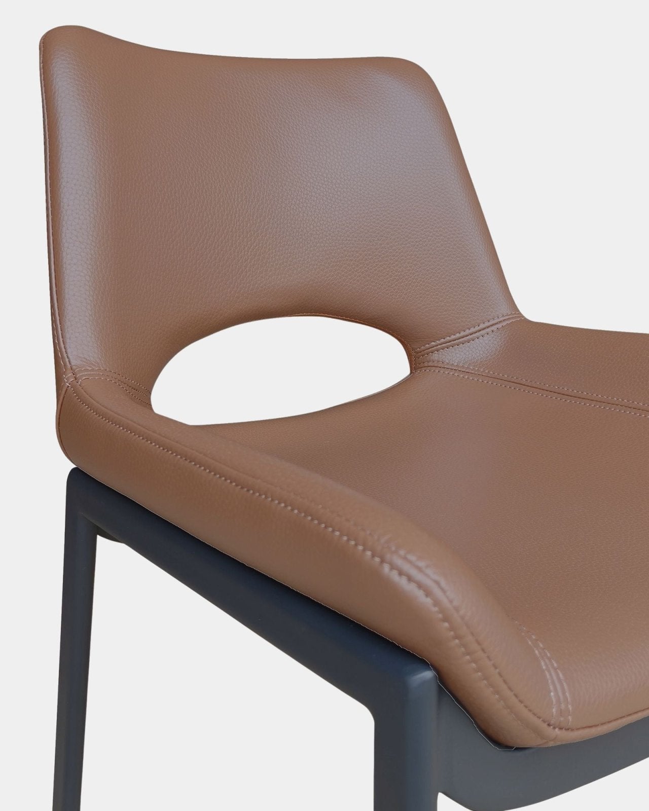 ICONA CHAIR SET OF 6 - SADDLE AND BLACK | Stonewaters