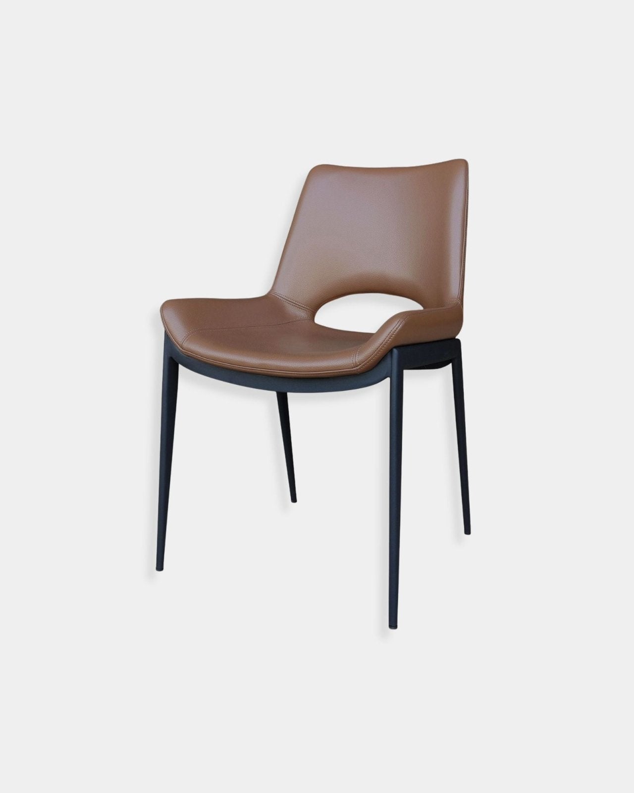 ICONA CHAIR SET OF 6 - SADDLE AND BLACK | Stonewaters