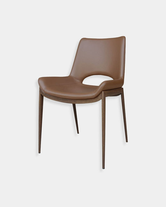 ICONA CHAIR SET OF 6 - SADDLE AND WALNUT | Stonewaters