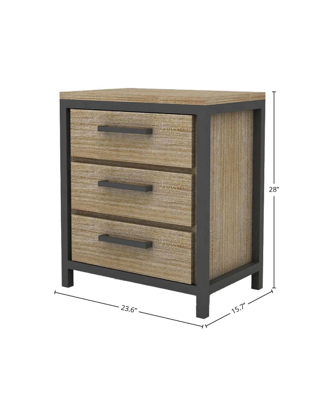 IRONDALE 2-DRAWER NIGHTSTAND | Stonewaters