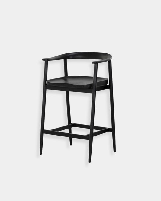 JEREMY COUNTER STOOL - BLACK | Stonewaters