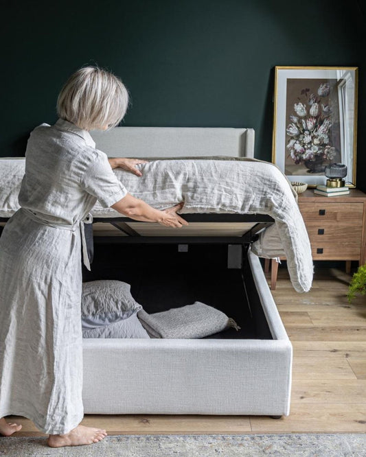 JOSIE STORAGE BED - CREAM | Stonewaters