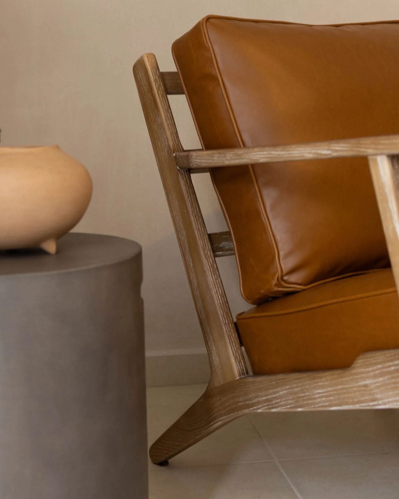 JUNIOR ARM CHAIR - SADDLE BROWN | Stonewaters