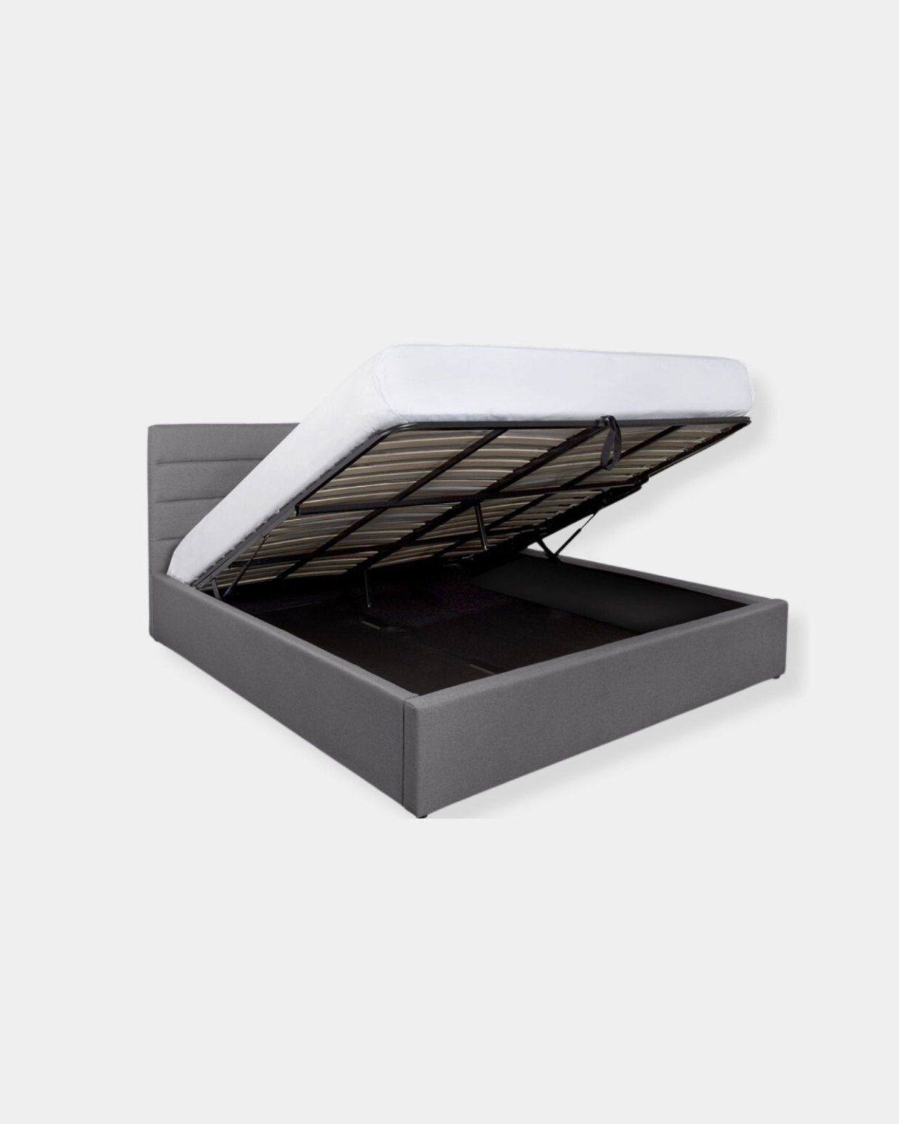 JUSTIN STORAGE BED - GREIGE | Stonewaters