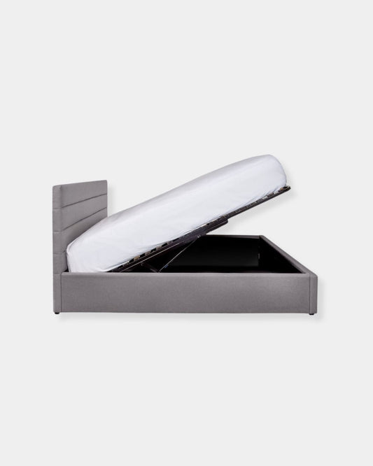 JUSTIN STORAGE BED - GREIGE | Stonewaters