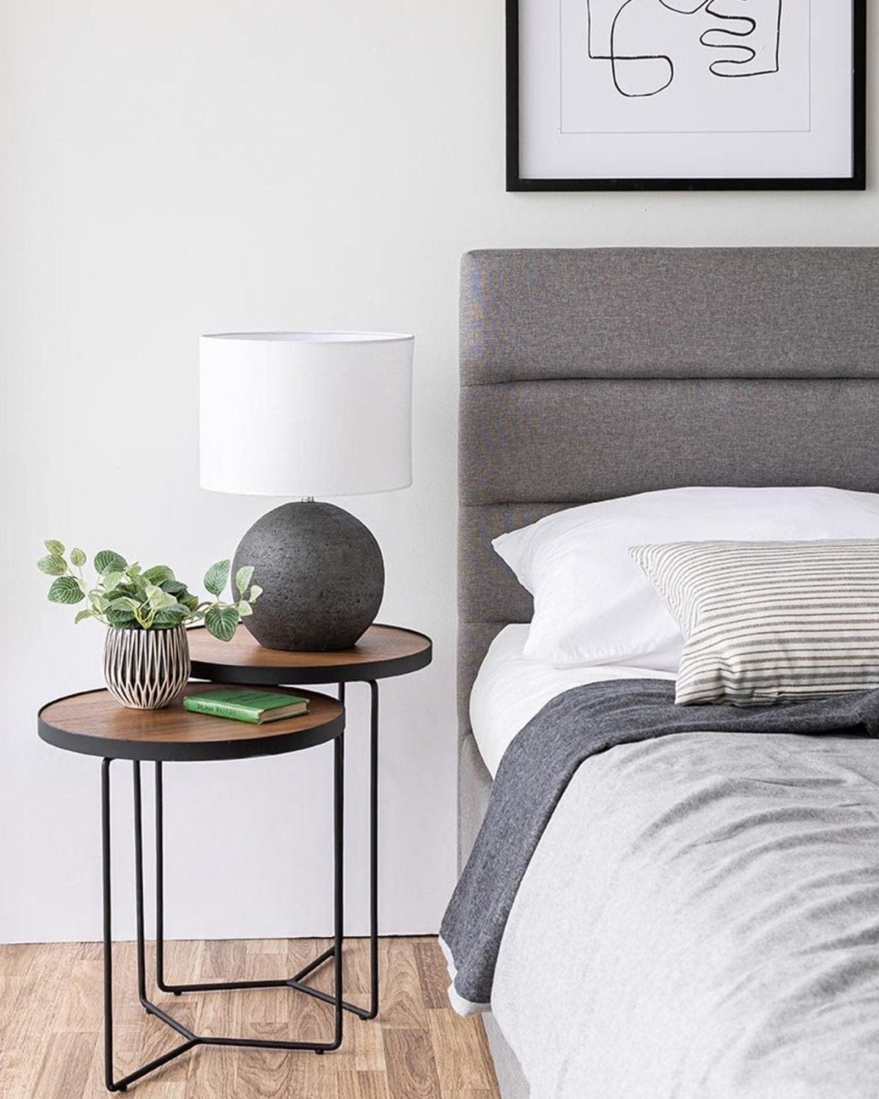 JUSTIN STORAGE BED - GREIGE | Stonewaters