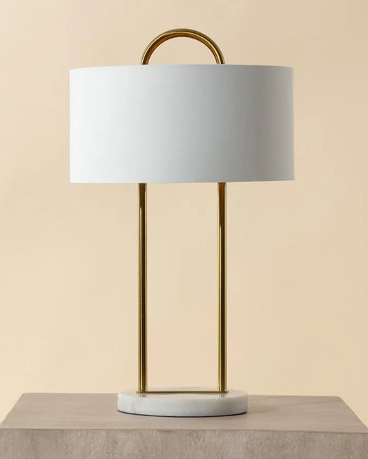 KEZNA TABLE LAMP - WHITE | Stonewaters
