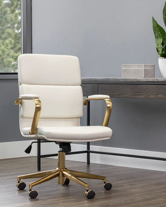 KLEO OFFICE CHAIR - SNOW | Stonewaters