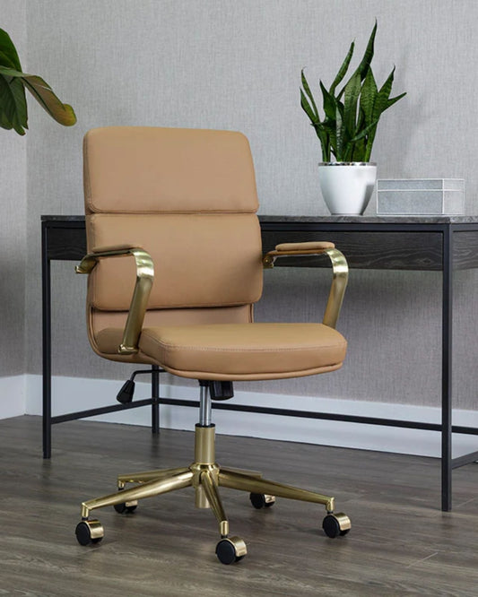 KLEO OFFICE CHAIR - TAN | Stonewaters