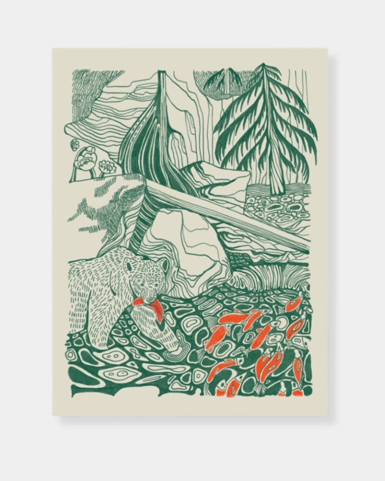 KOKANEE GREEN - PRINT | Stonewaters