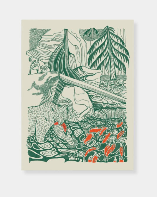 KOKANEE GREEN - PRINT | Stonewaters
