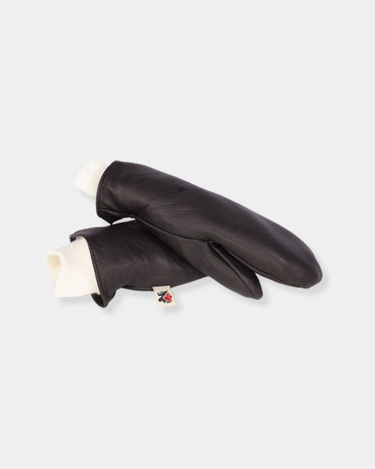 LARGE - BLACK DEERSKIN MITT | Stonewaters