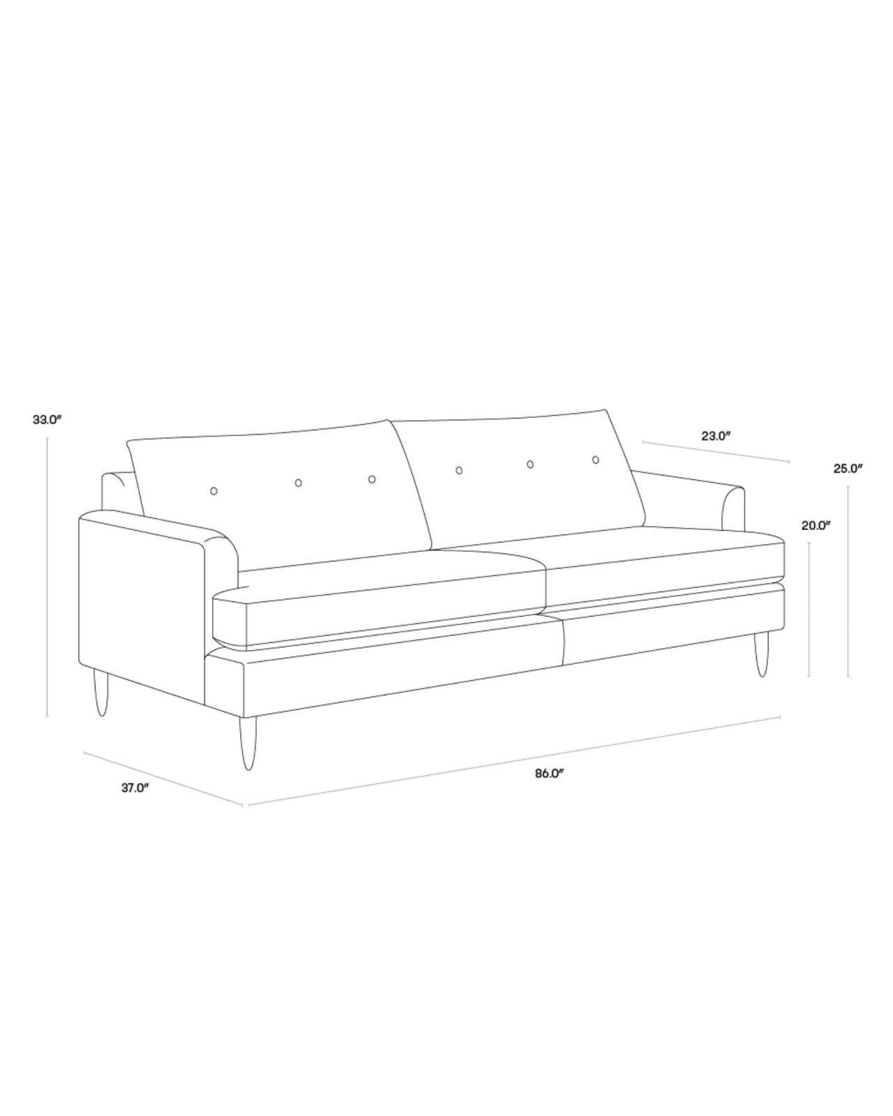 LAUREL SOFA - LIV DOVE | Stonewaters