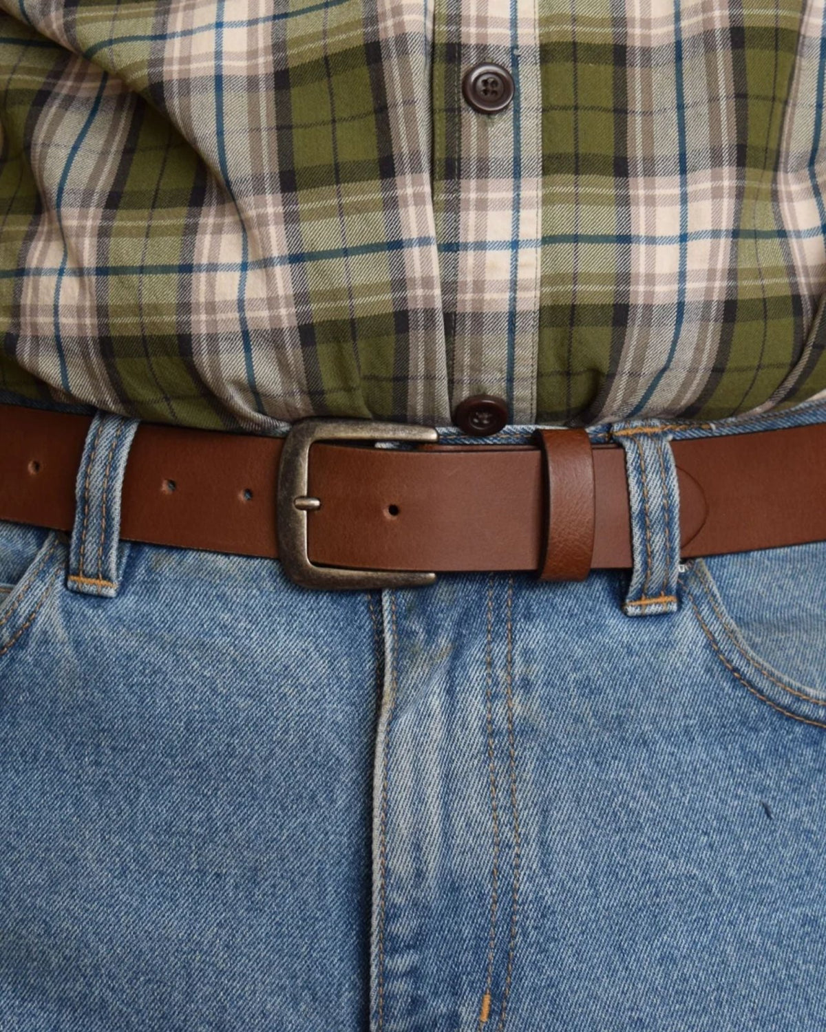 LEATHER BELT - TAN | Stonewaters