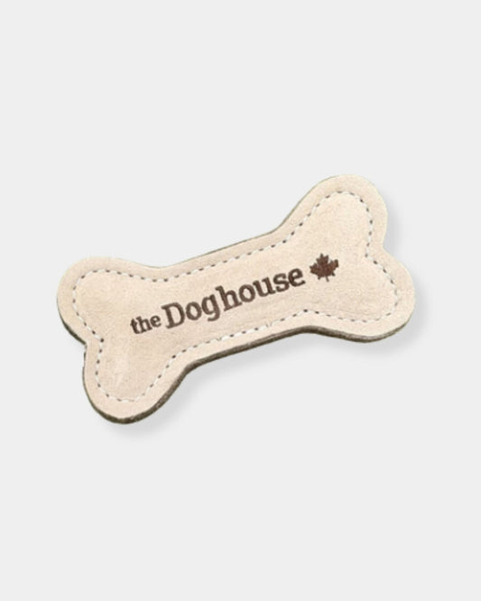 LEATHER & WOOL BONE - DOG TOY | Stonewaters
