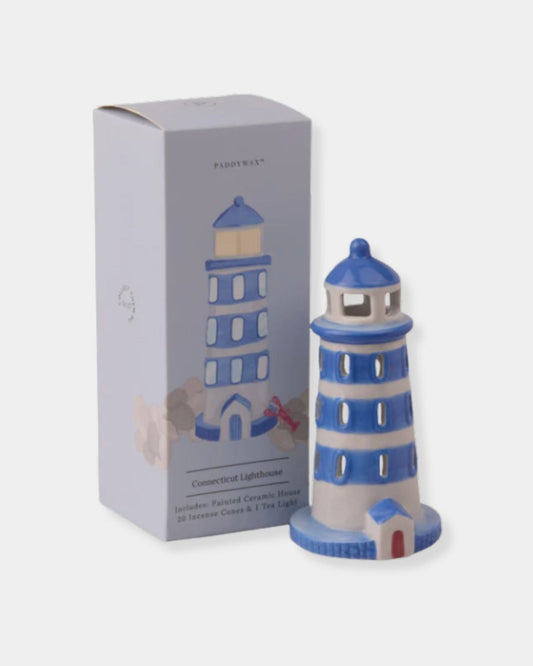 LIGHTHOUSE - CERAMIC INCENSE & TEA LIGHT HOLDER | Stonewaters