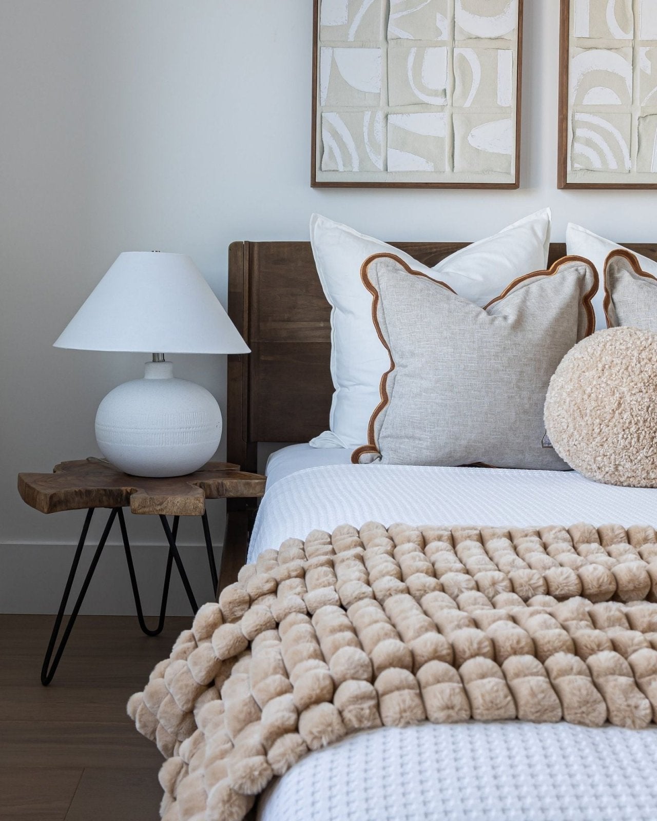 LUNA WOOD BED - COFFEE | Stonewaters