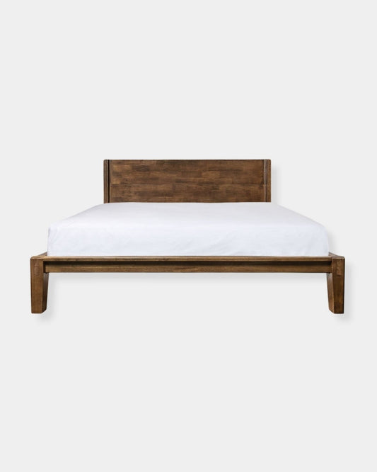 LUNA WOOD BED - COFFEE | Stonewaters