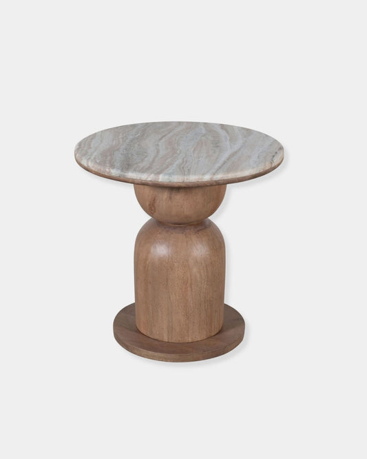 MARTINA ROUND ACCENT TABLE | Stonewaters