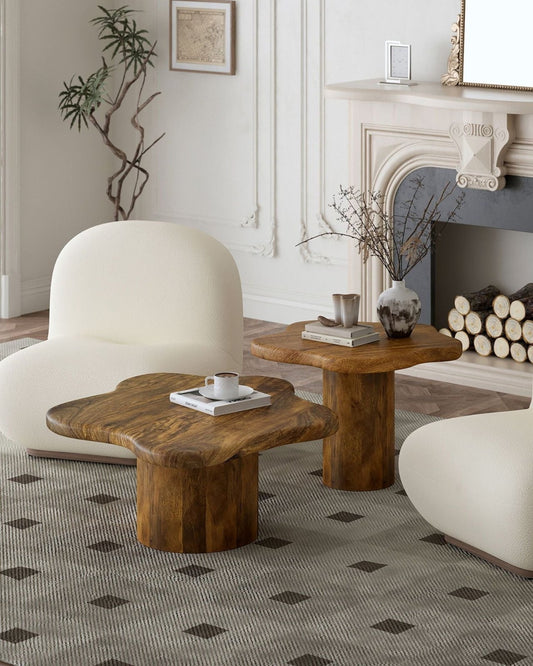 MAYAL 2PC NESTING COFFEE TABLE SET | Stonewaters