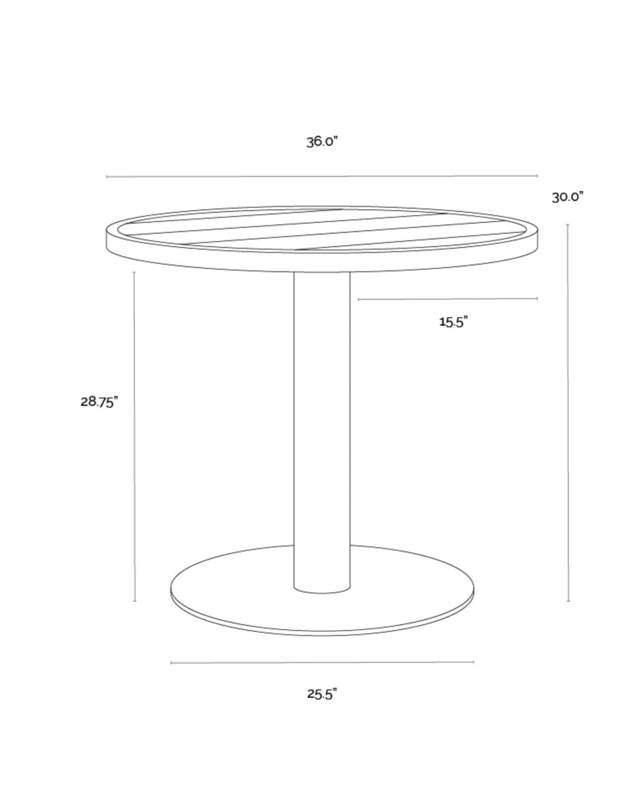 MERANO BISTRO TABLE | Stonewaters
