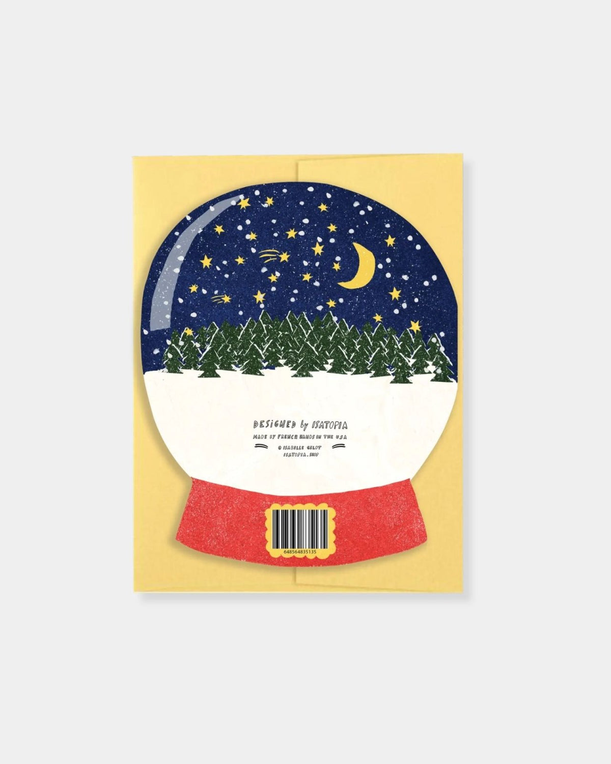 MERRY & BRIGHT SNOW GLOBE - CARD | Stonewaters