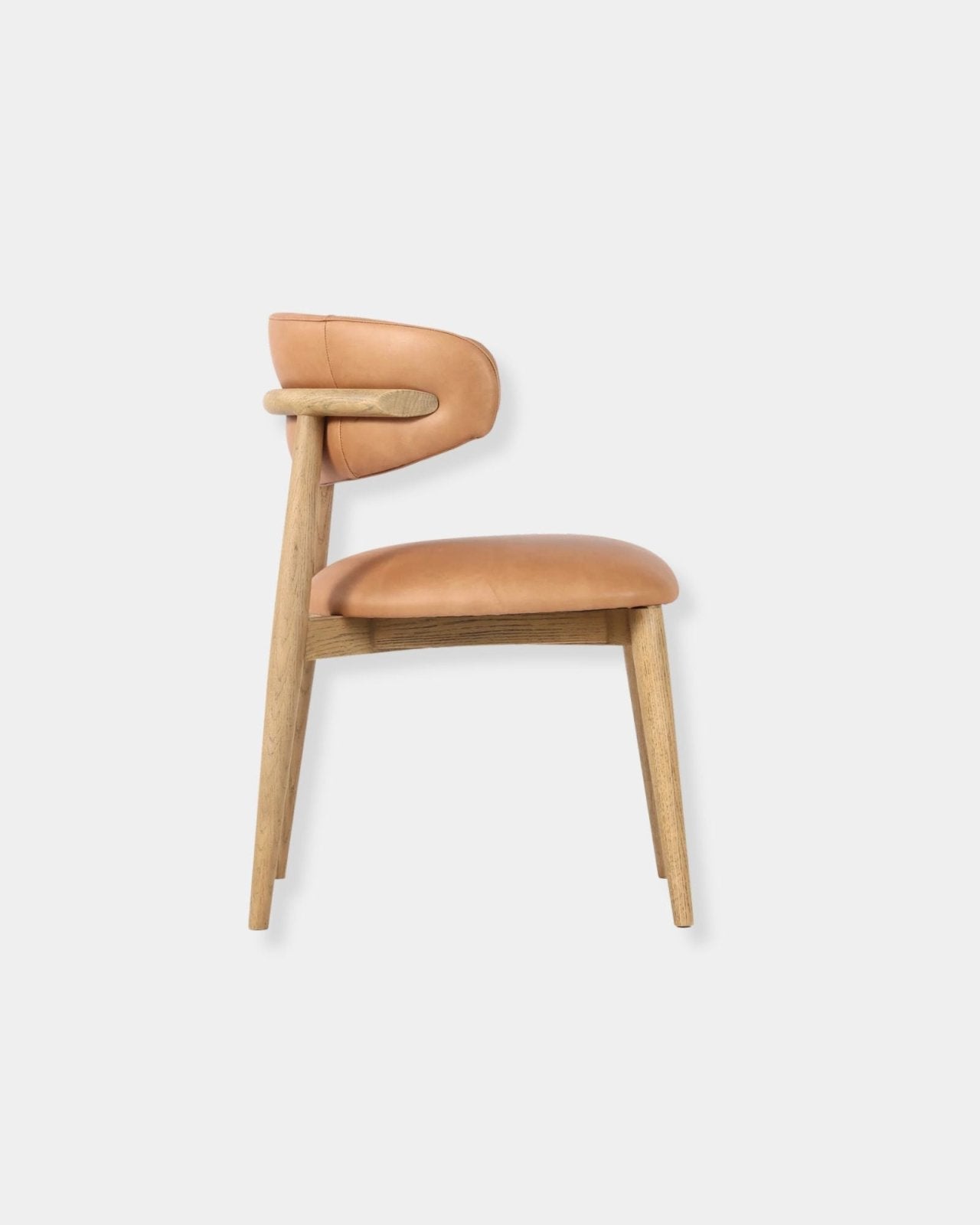 MILO LEATHER CHAIR - HAZELNUT | Stonewaters