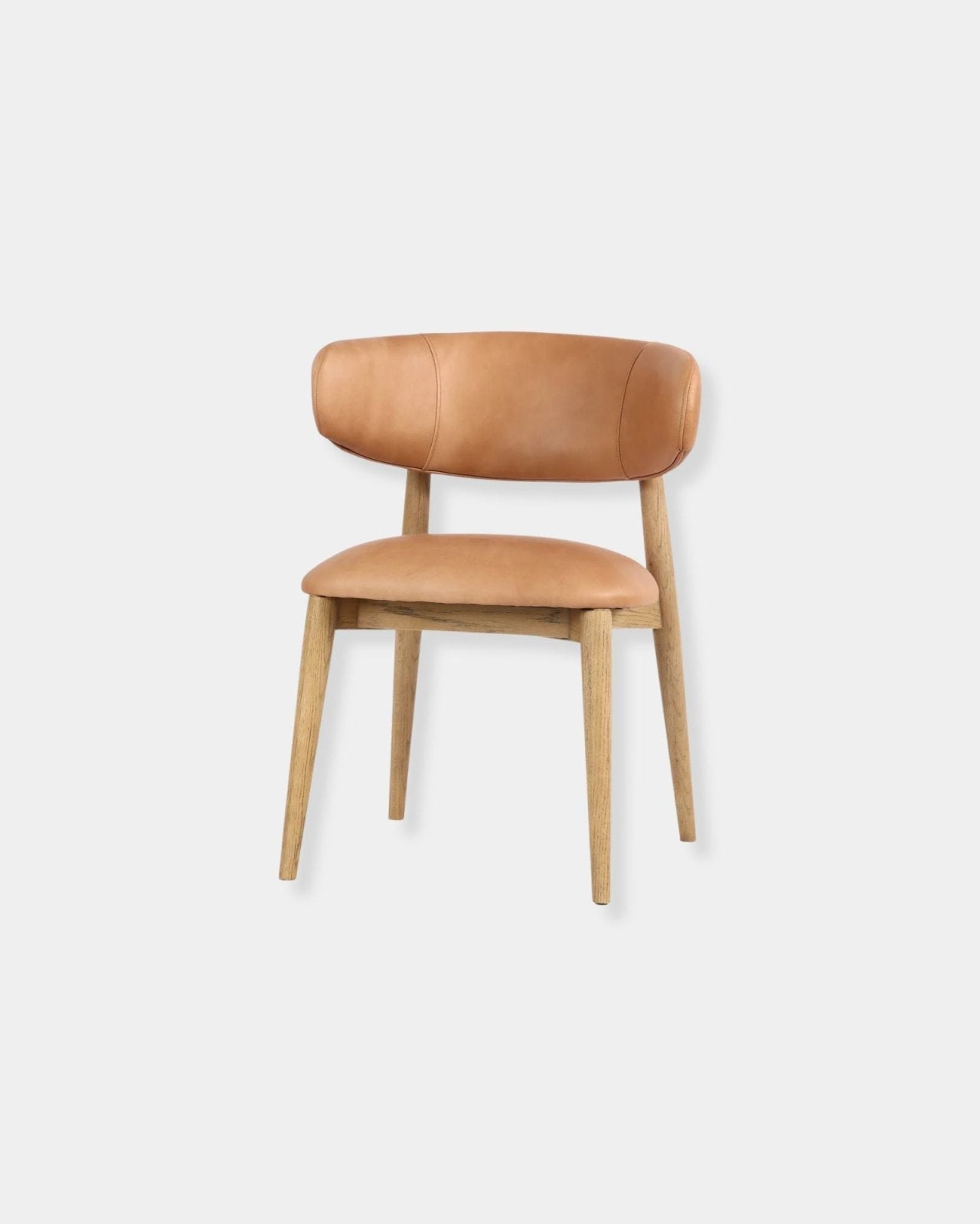 MILO LEATHER CHAIR - HAZELNUT | Stonewaters