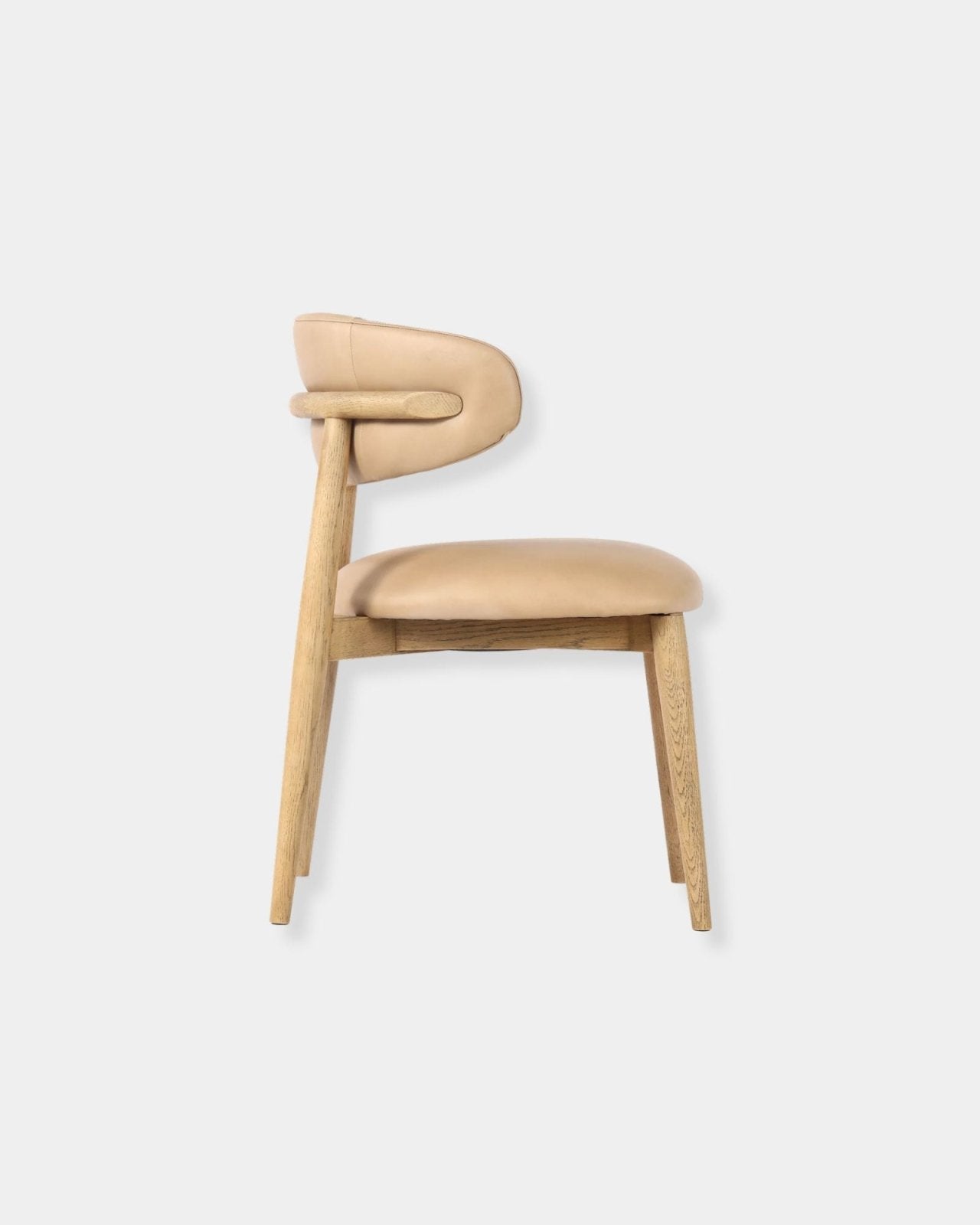 MILO LEATHER CHAIR - NUDE | Stonewaters