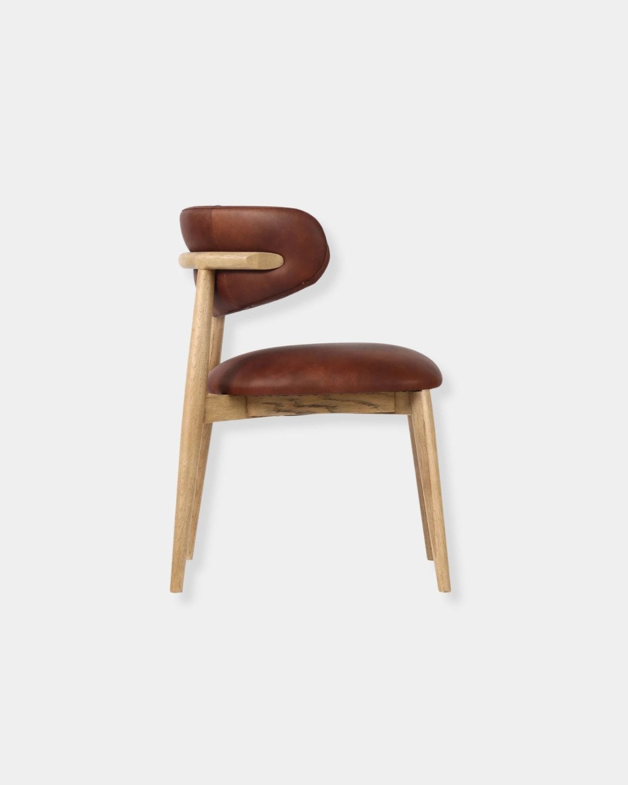 MILO LEATHER CHAIR - TOBACCO | Stonewaters