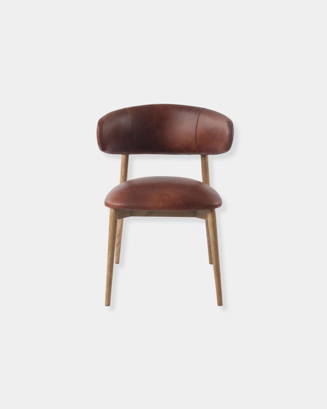 MILO LEATHER CHAIR - TOBACCO | Stonewaters