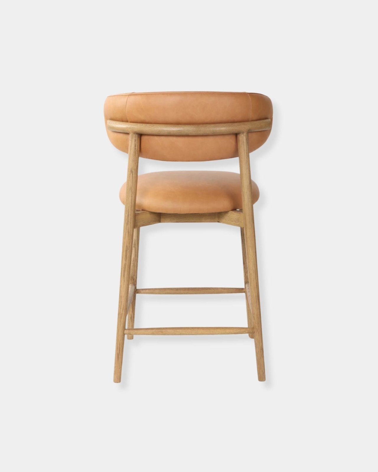 MILO LEATHER COUNTER STOOL - HAZELNUT | Stonewaters