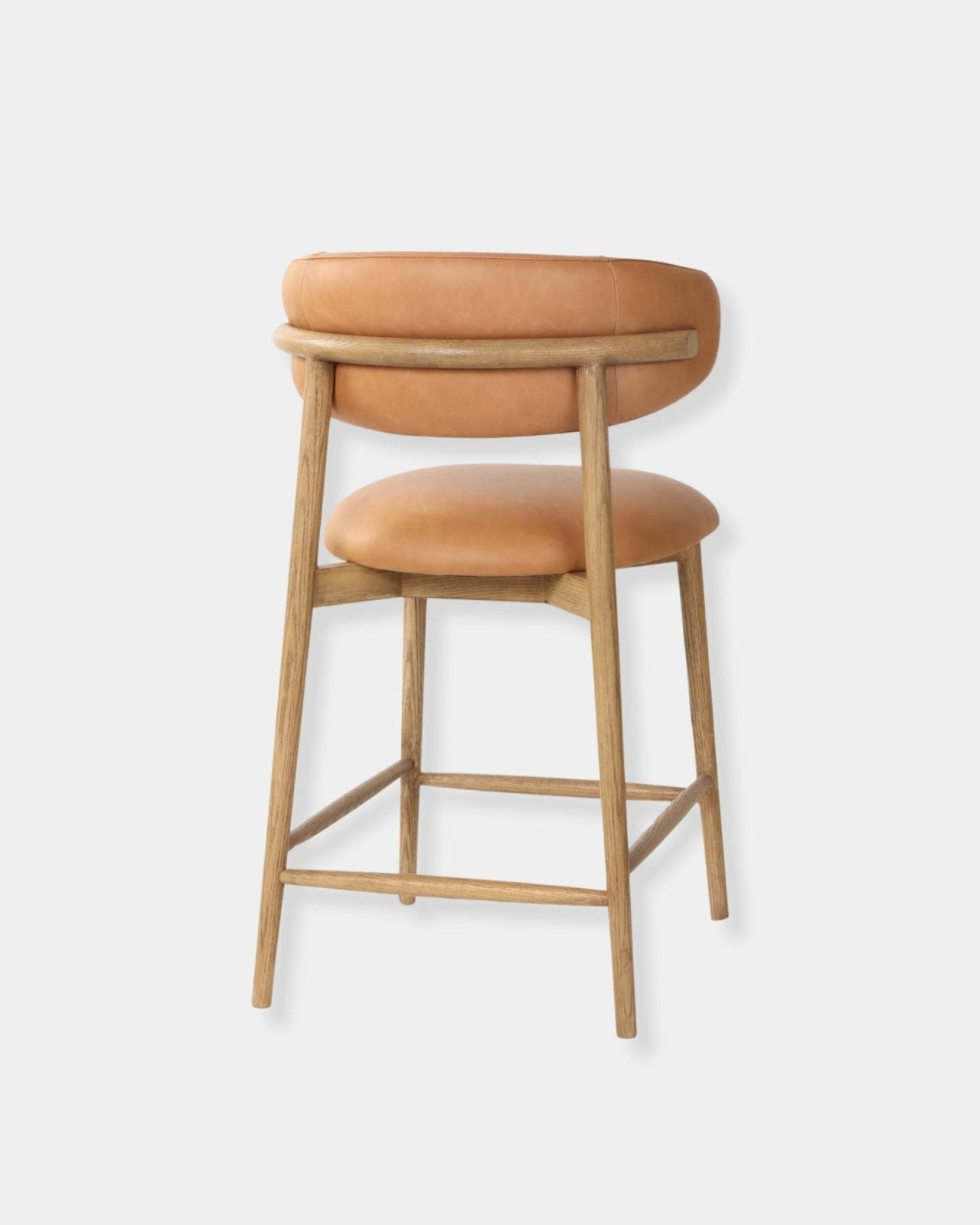 MILO LEATHER COUNTER STOOL - HAZELNUT | Stonewaters